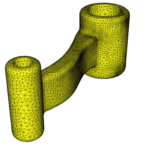 Figure 1: Initial mesh of a connecting rod