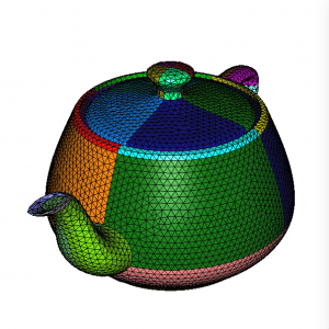 Figure 3: Colors (or references) of the input teapot mesh.